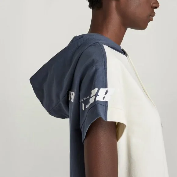 G-Star Sobiru Hoodie Sweat Dress – Fantem Blue/Papyrus – Women’s XL (NWT) - Picture 2 of 11